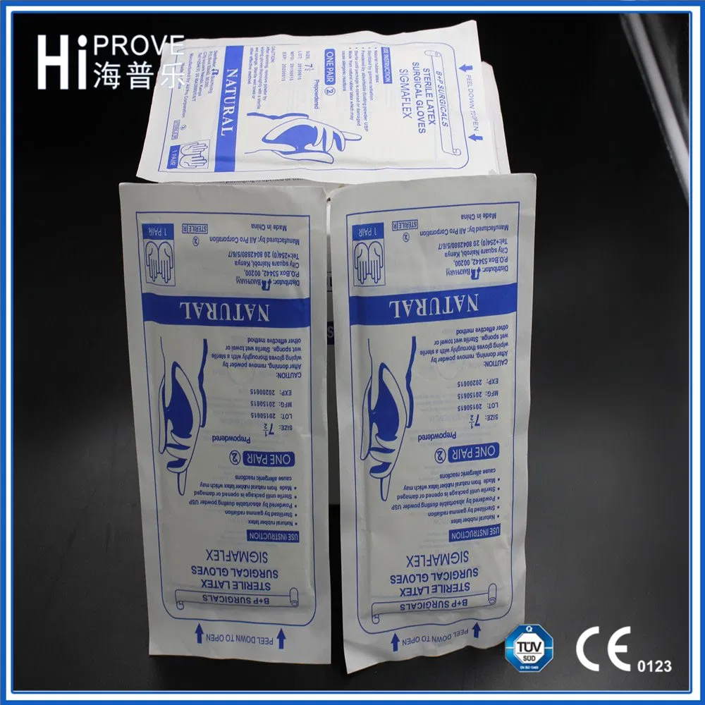 Wholesale Price Medical Disposable Sterile Latex Surgical Glove with Ce ISO Approved