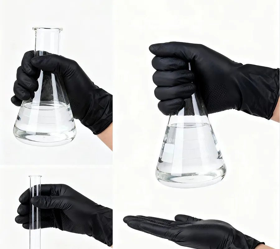 Black Nitrile Gloves Application 2