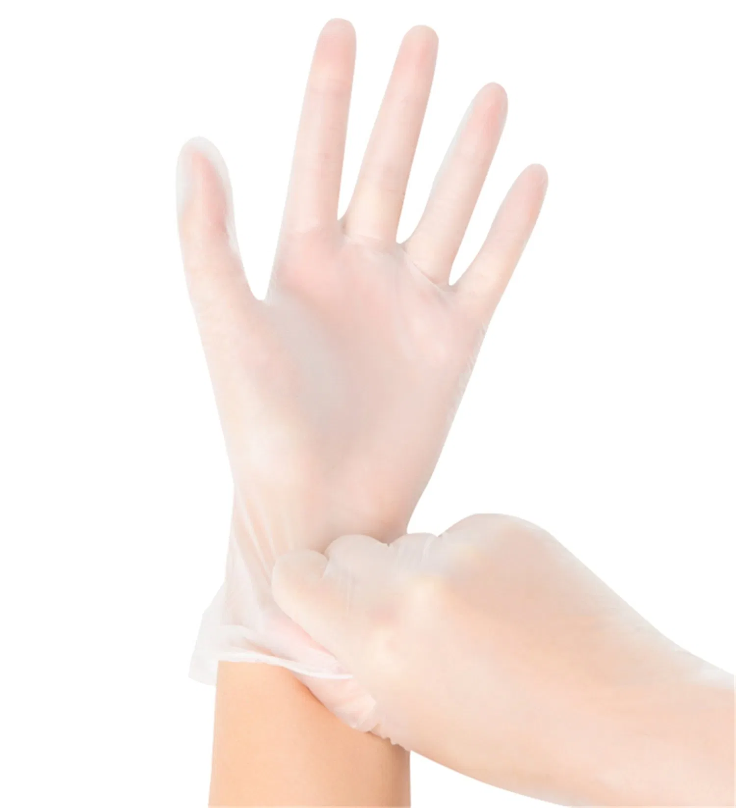 Latex-Free Disposable Clear Medical Exam Vinyl Gloves Powder Free