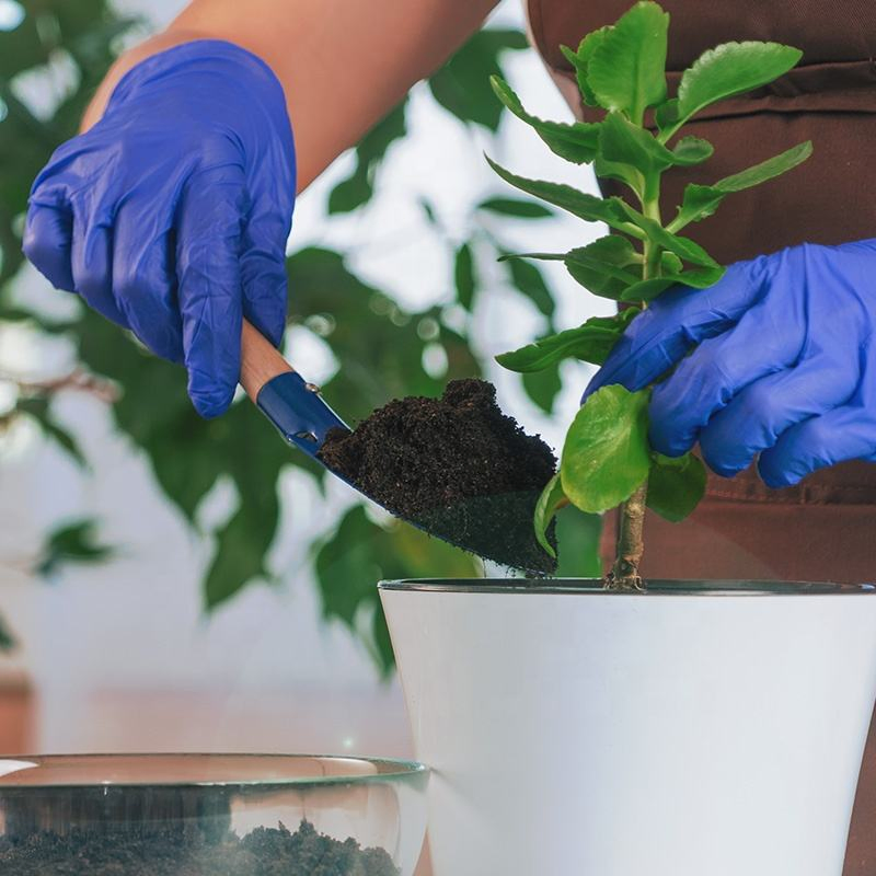 3mil Disposable Nitrile Gloves for Gardening, Textured Fingertips for Non-Slip Grip, Waterproof &amp; Powder-Free, Cobalt Blue