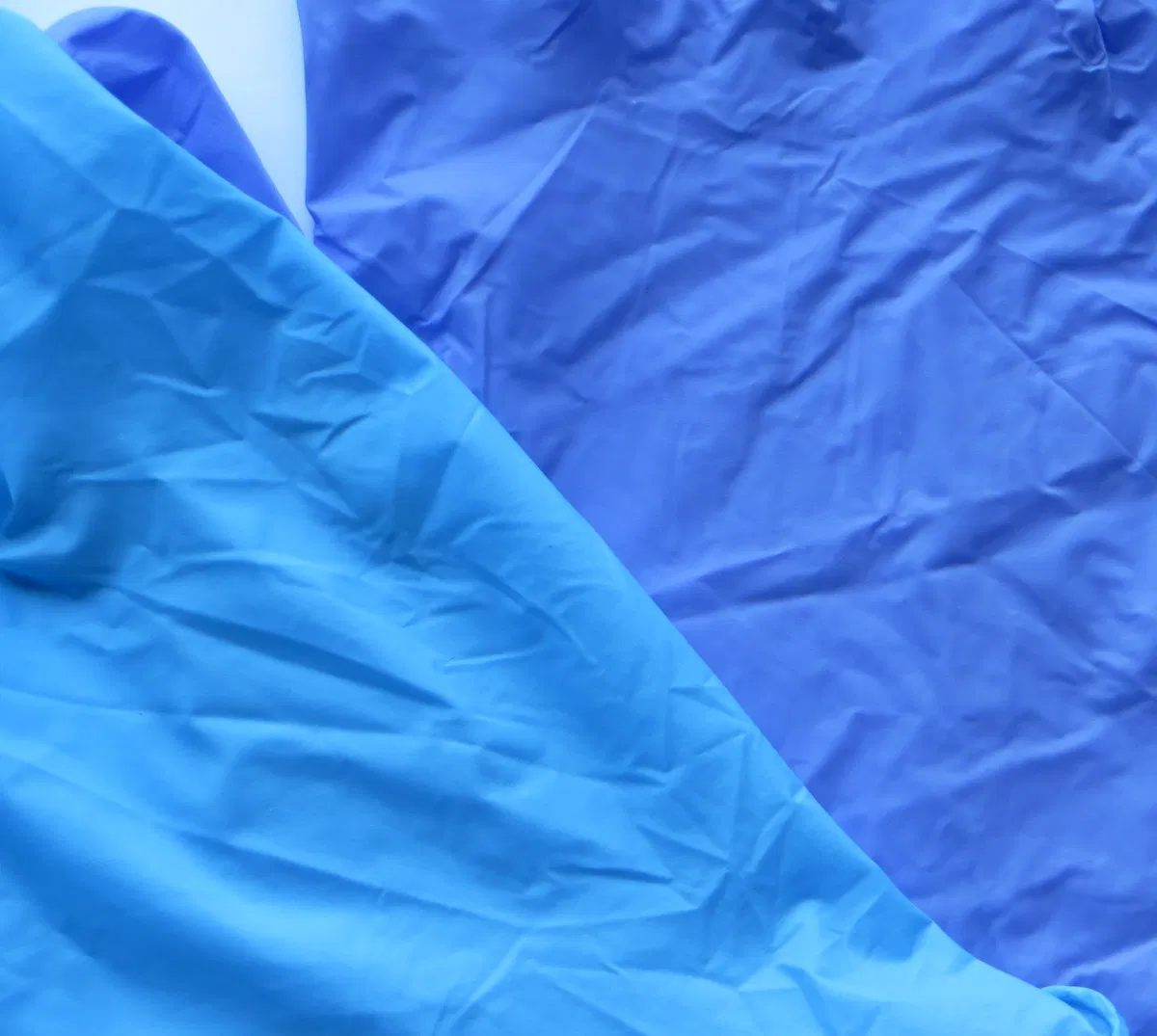 Blue Powdered Medical Grade Nitrile Examination Gloves