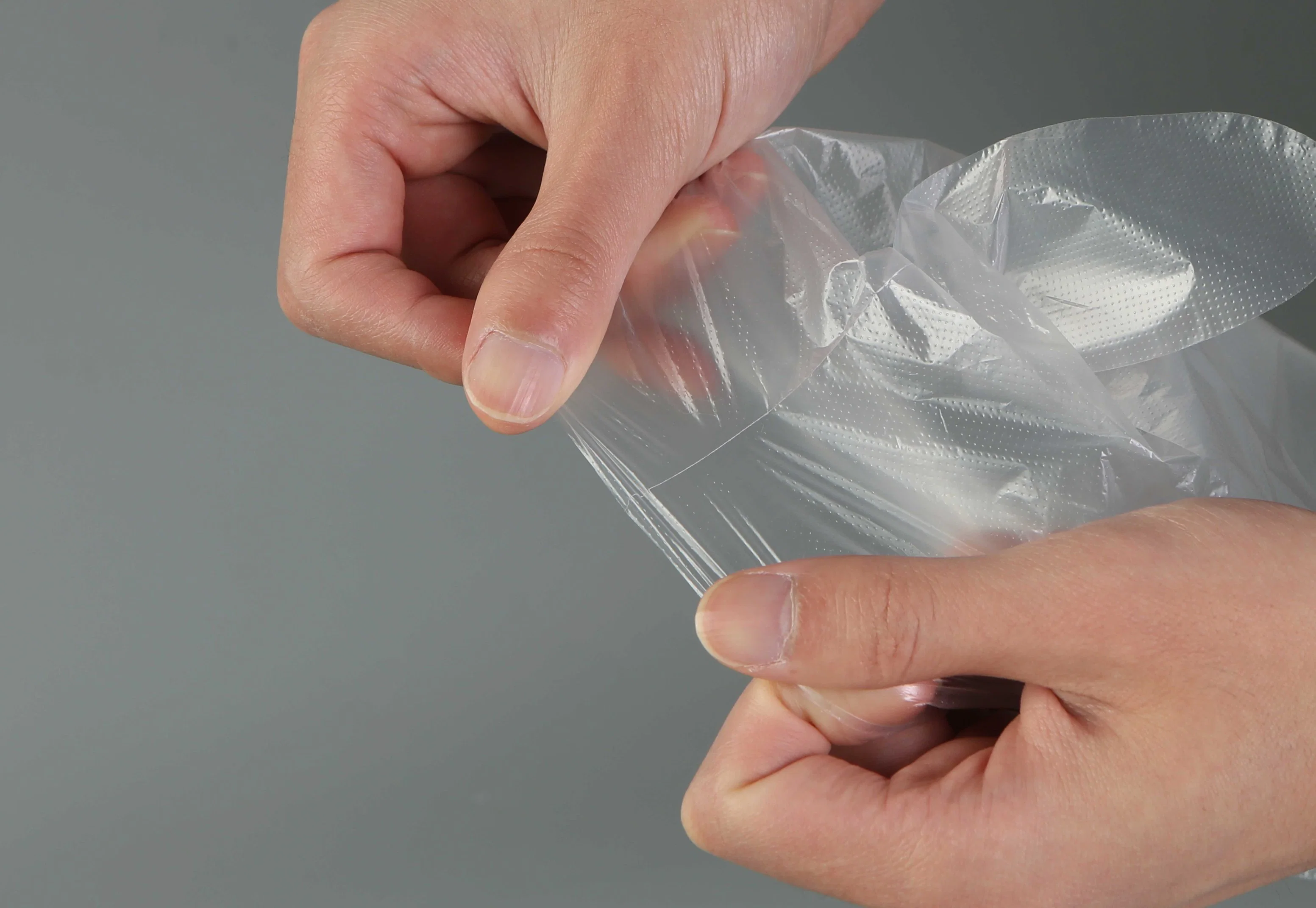 Disposable PE Glove Embossed for Medical