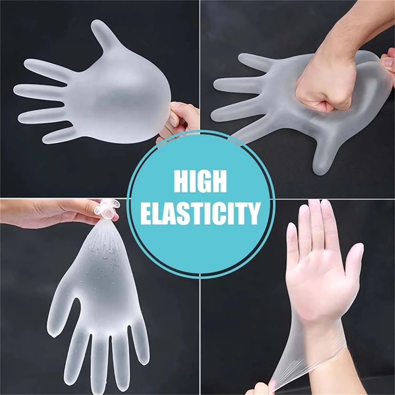 Wholesale CE Approved Food Touch Powder Free Disposable Vinyl Gloves Box of 100 PCS