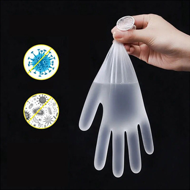 Clear Vinyl Powder Free Exam Gloves