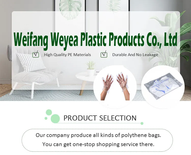 Disposable Poly PE Clear Gloves