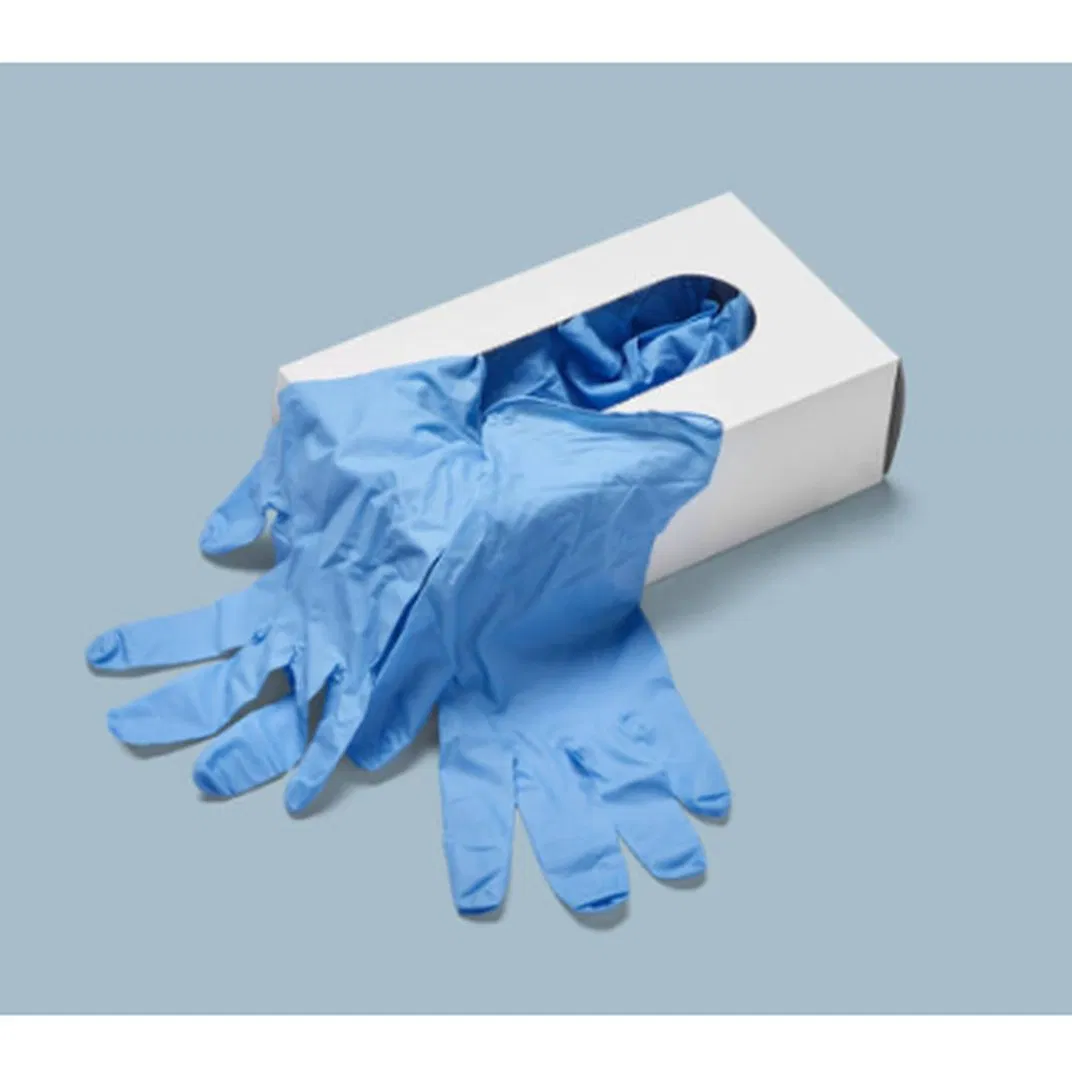 High Sensitivity Textured Grip Blue Nitrile Gloves for Mechanics and Automotive Work