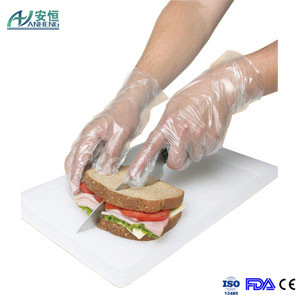 Cheap Disposable Polyethylene HDPE Gloves for Food Handling Use