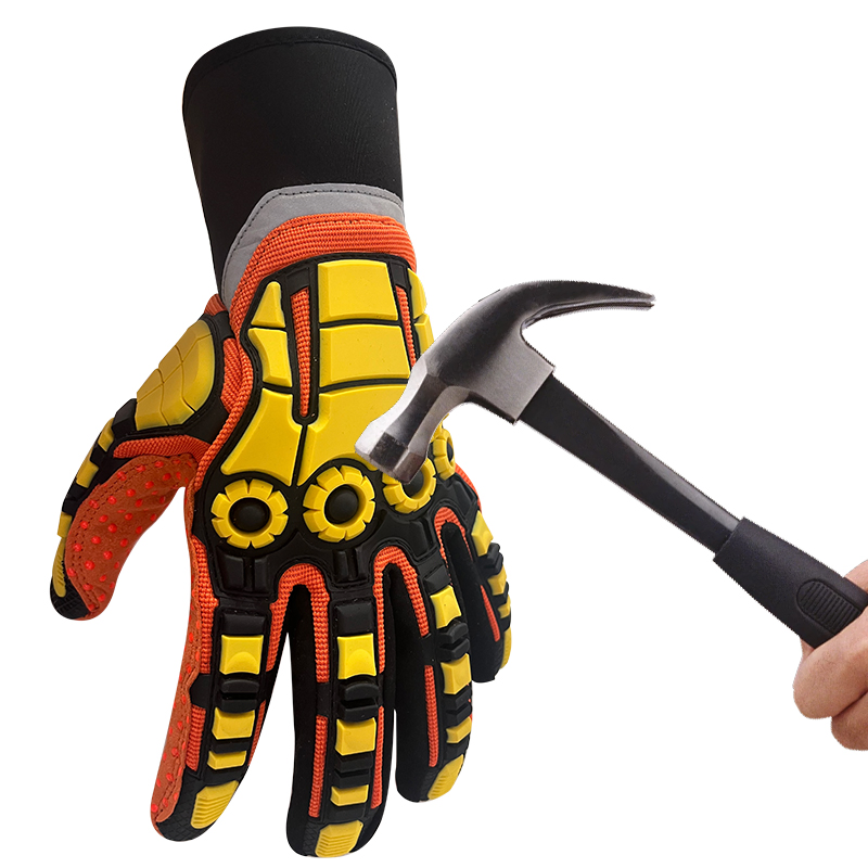 Customized Logo Oilfield Protective Mechanic TPR Safety Gloves Anti Impact Kong Gloves for Industrial Work