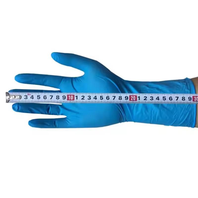 12 Inch Long Cuff Nitrile Vinyl Gloves Strong Powder Free Disposable Nitrile Gloves