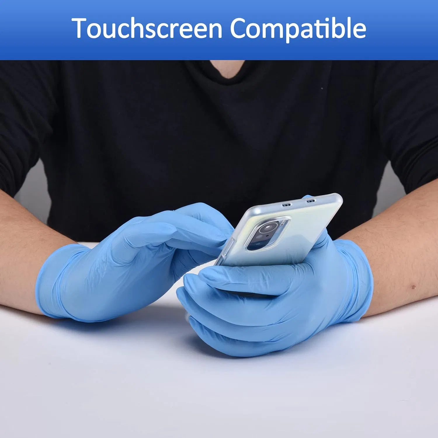 Brighthomey Nitrile Cleaning Gloves Powder Latex Free Nitrile Gloves