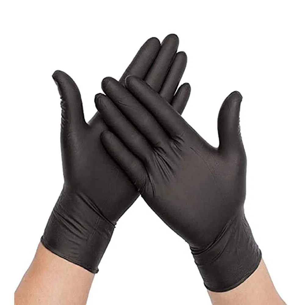 Powder-Free Clear Disposable Vinyl Gloves for Household, Food Handling