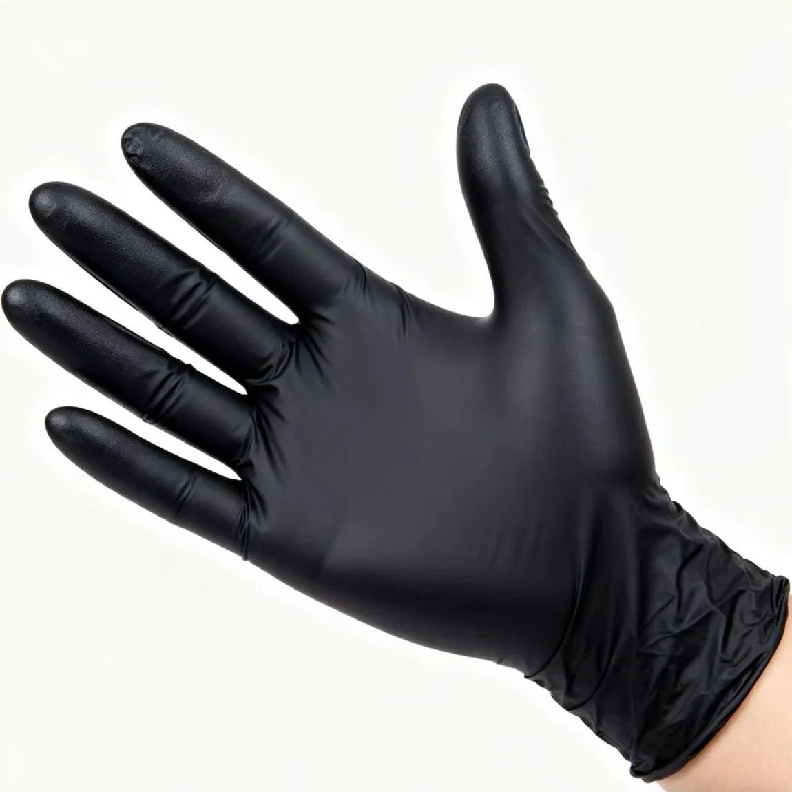 Tattoo Beauty Industrial Kitchen Lab Powder Free Black Nitrile Gloves