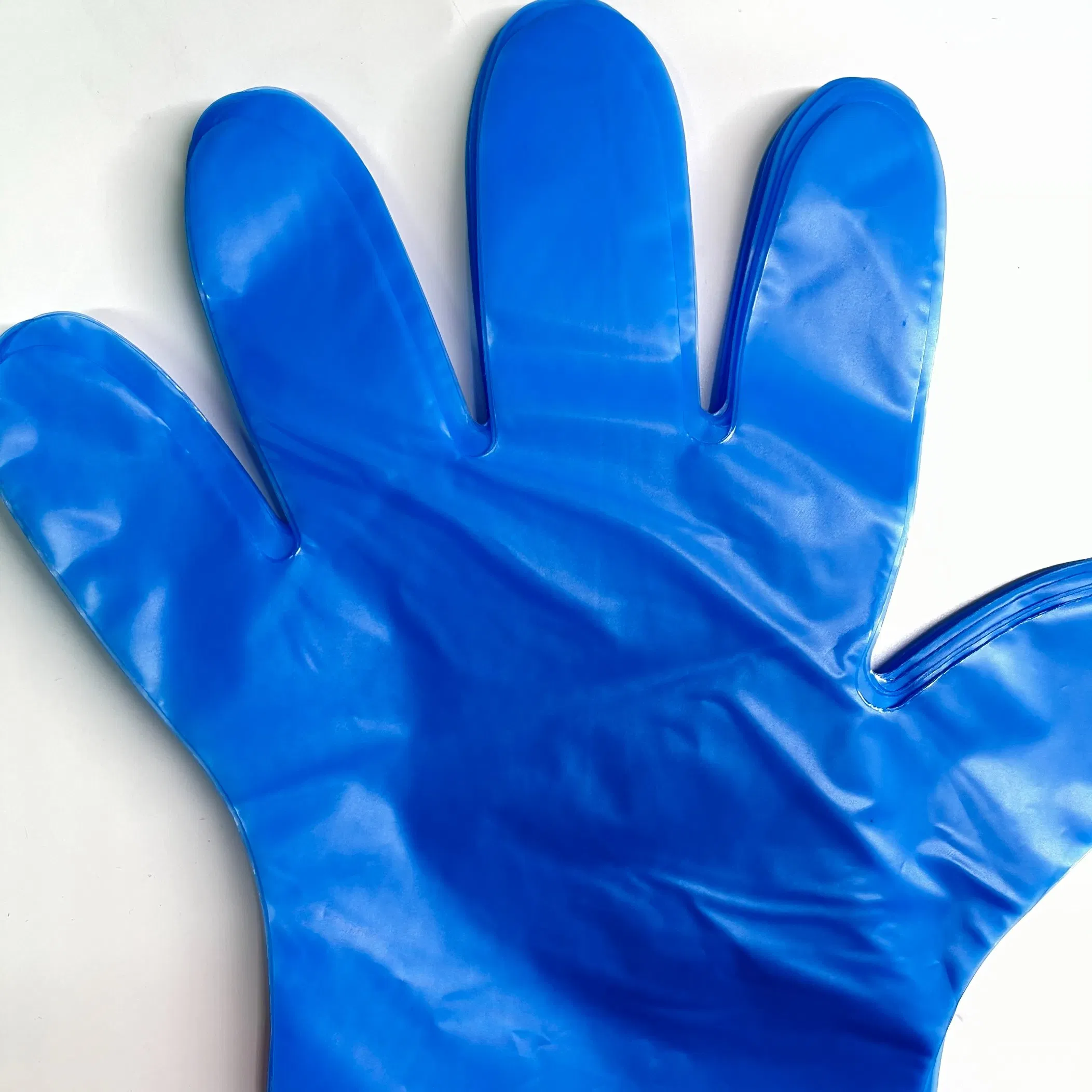 Biodegradable PE Eco Friendly Clear Blue Disposable PE Black Gloves
