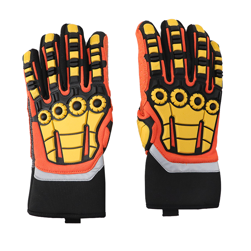 Customized Logo Oilfield Protective Mechanic TPR Safety Gloves Anti Impact Kong Gloves for Industrial Work