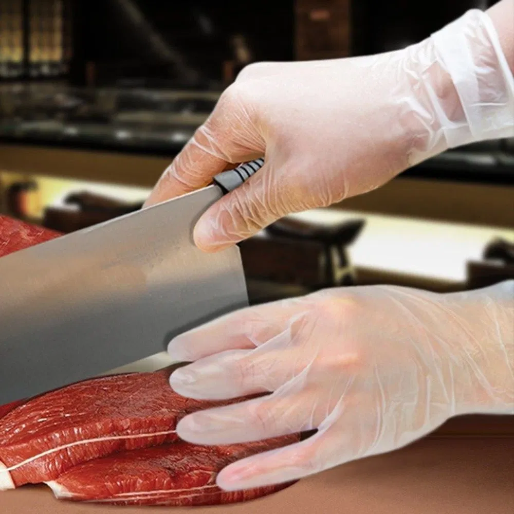 4.0g /4.5g/5.0g Powder Free and Powdered Smooth Surface Latex Free Industrial Grade Disposable Vinyl PVC Gloves