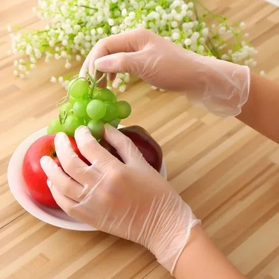 4.0g /4.5g/5.0g Powder Free and Powdered Smooth Surface Latex Free Industrial Grade Disposable Vinyl PVC Gloves