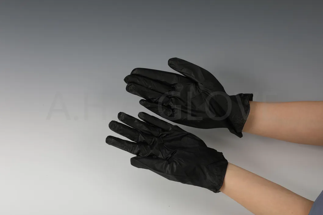 Blue Vinyl Gloves Box Packaging