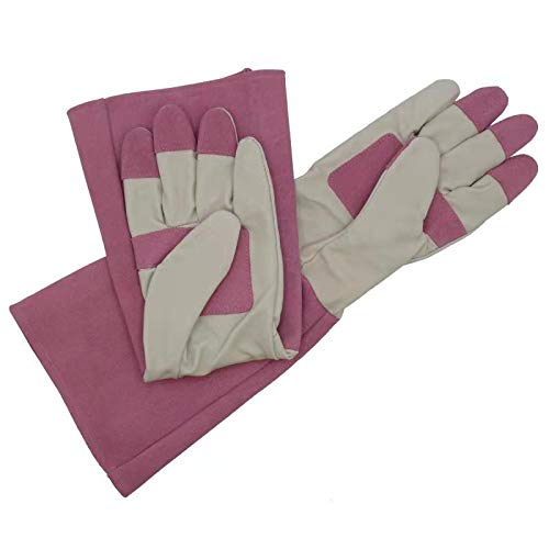 Long Cuff Leather Hand Protective Cactus Rose Outdoor Pruning Planting Work Floral Garden Gloves
