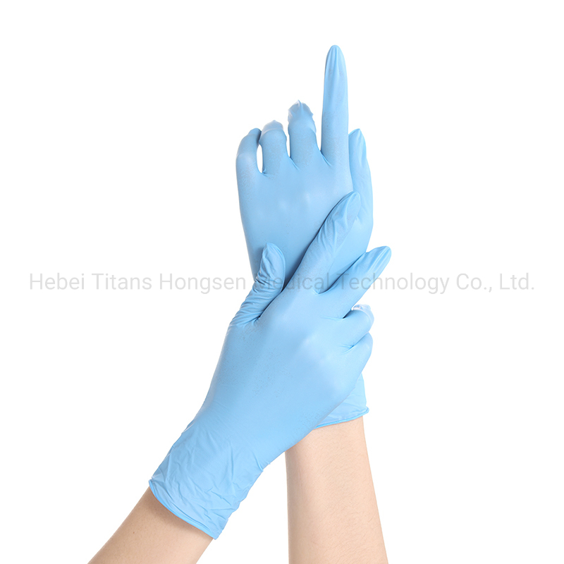 Wholesale Powder Free Nitrile Gloves for Laboratory Automotive Food Grade Waterproof Hypoallergenic Disposable Work Safety