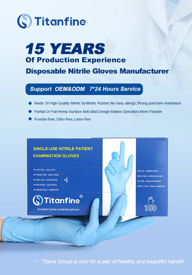 Disposable Nitrile Gloves Display 1
