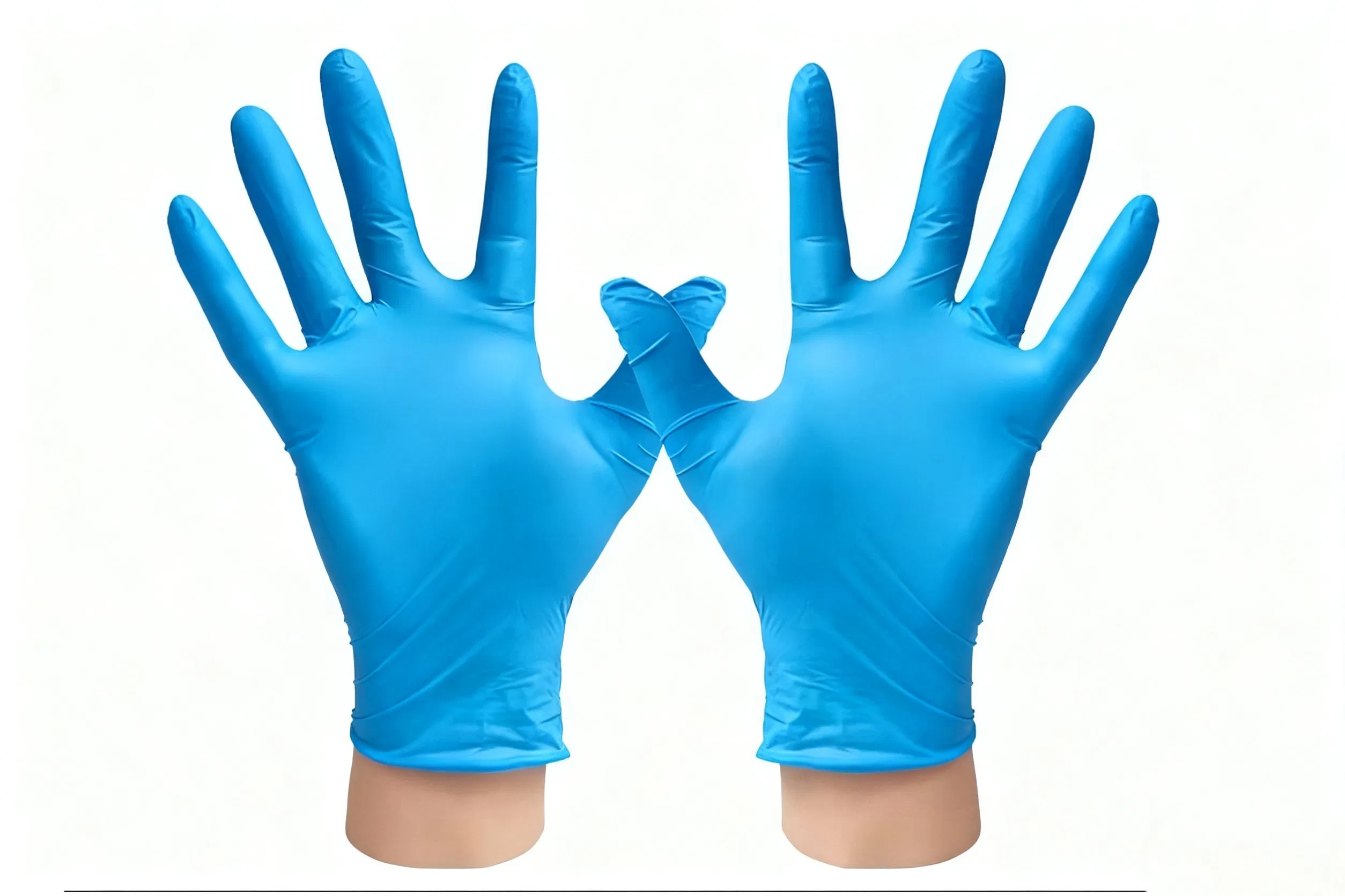 Disposable Durable Latex Nitrile Gloves Powdered Smooth Laboratory Use High Elasticity