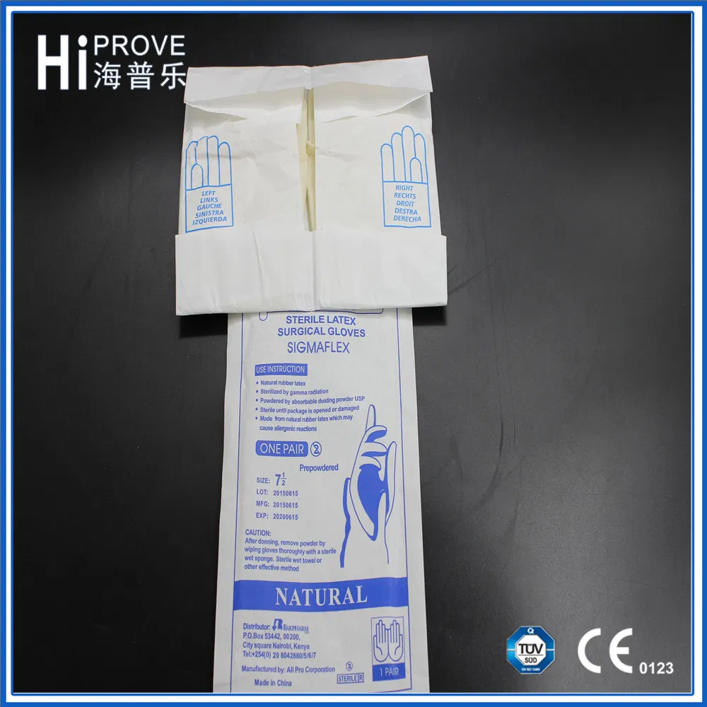 Wholesale Price Medical Disposable Sterile Latex Surgical Glove with Ce ISO Approved