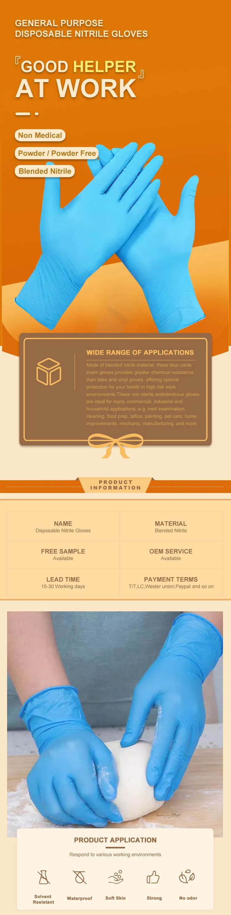 Disposable Finger Cots Industrial ESD Safety