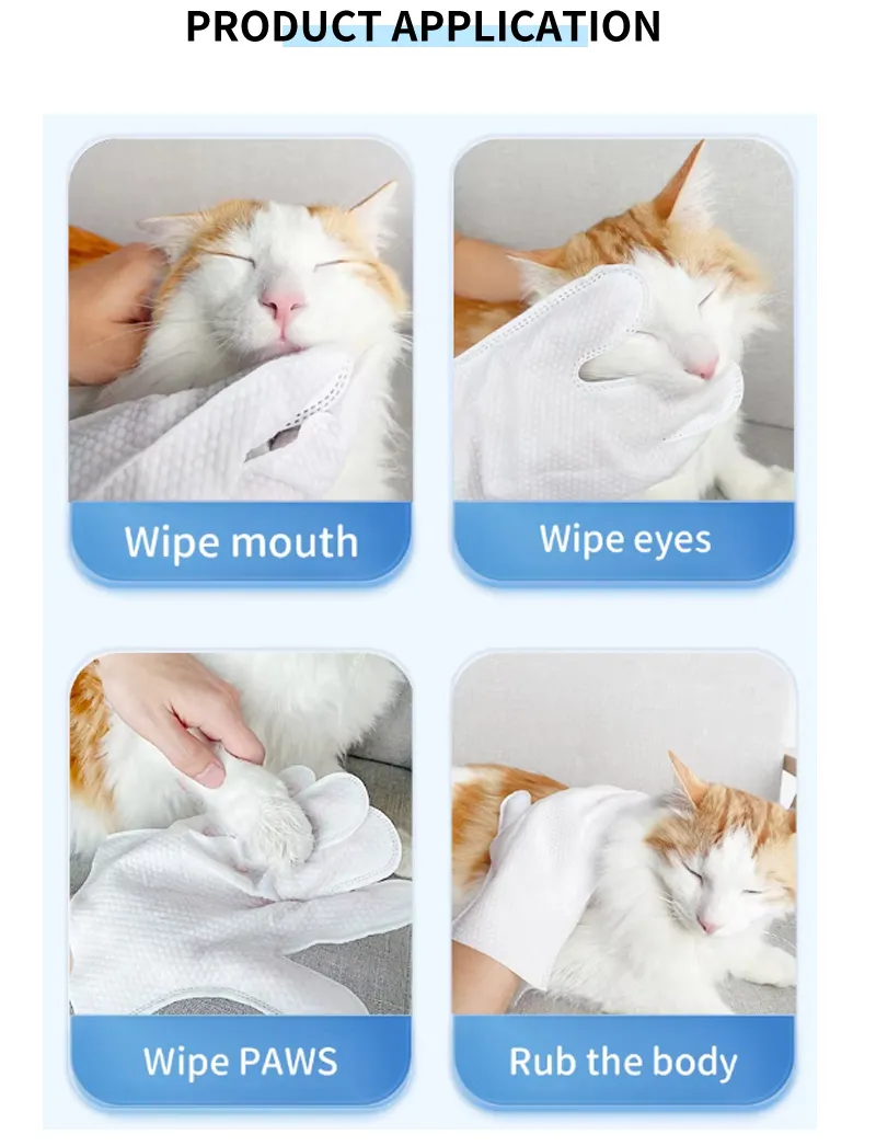 Pet Cleaning Gloves Display