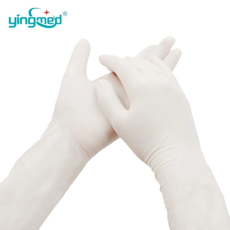 Newest Medical Disposable Sterile Powdered Nitrile Surgical Gloves