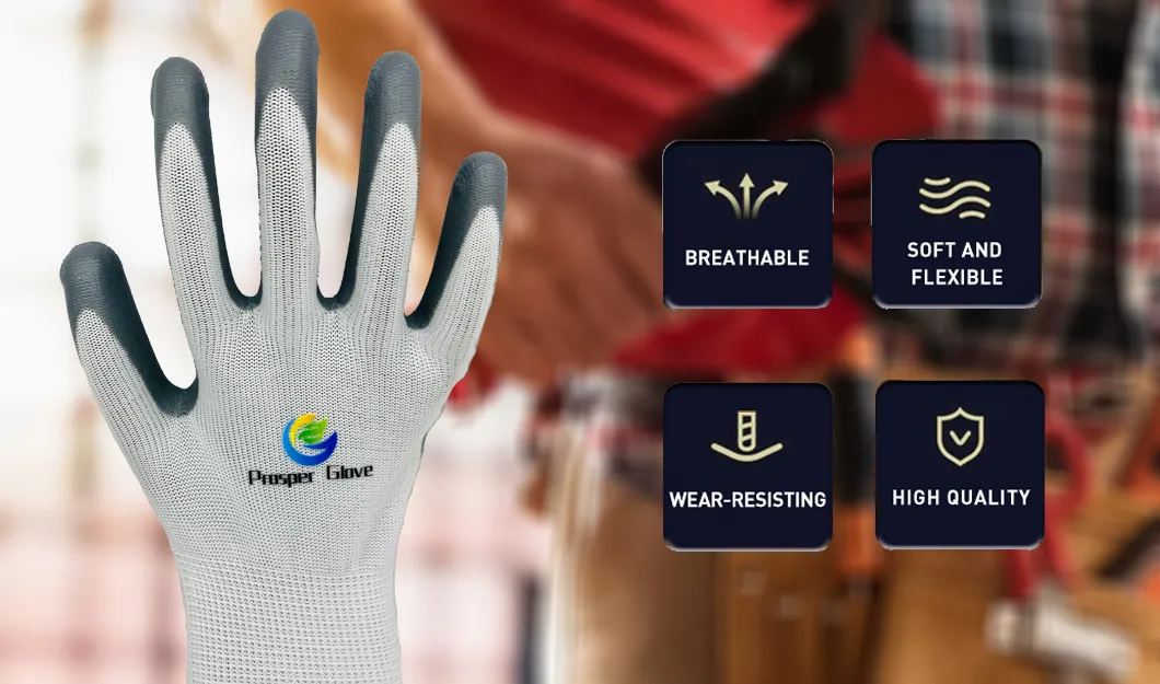 Protective Nitrile Work Gloves