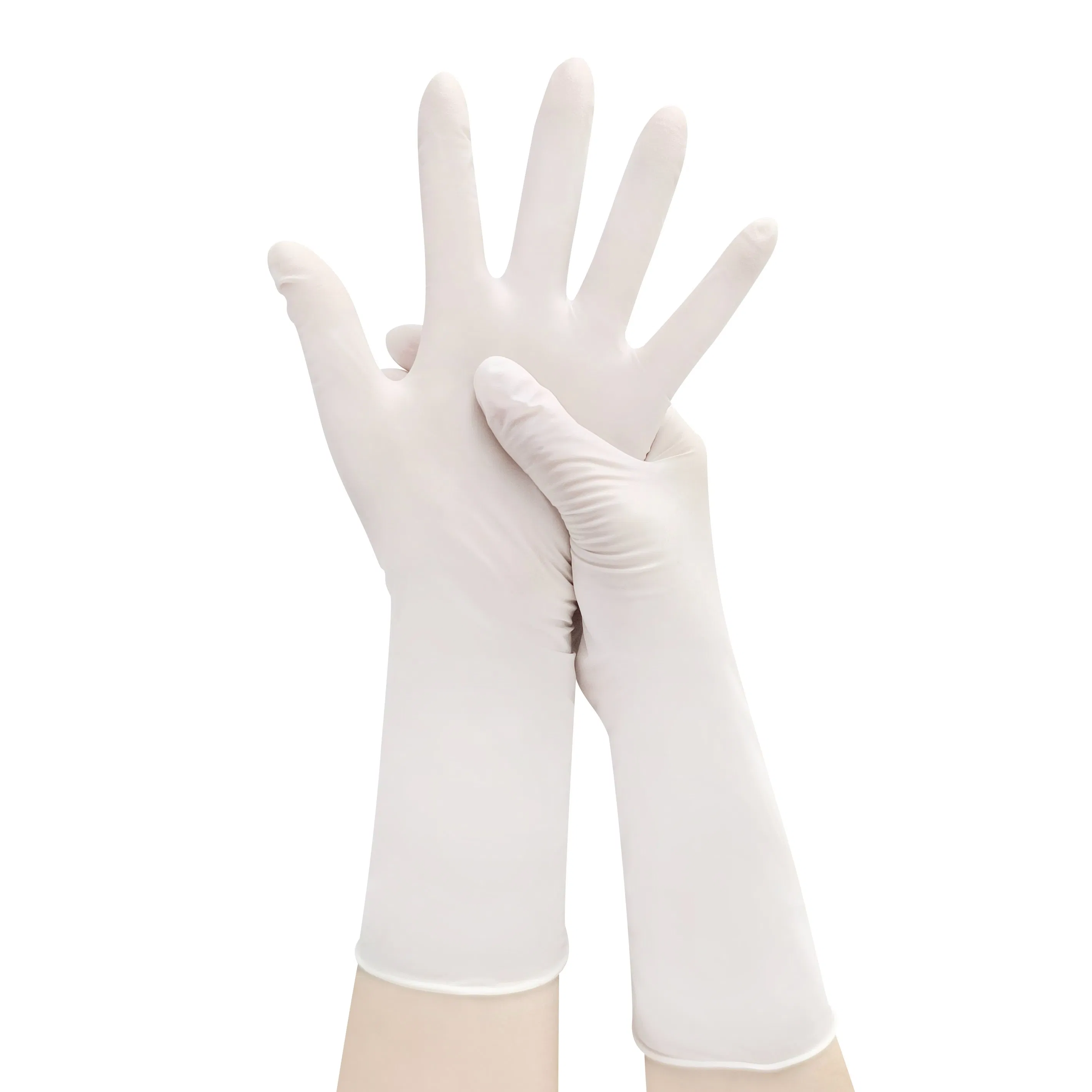 12'' Long Cuff Ambidextrous Powder-Free Disposable Nitrile Cleanroom Gloves