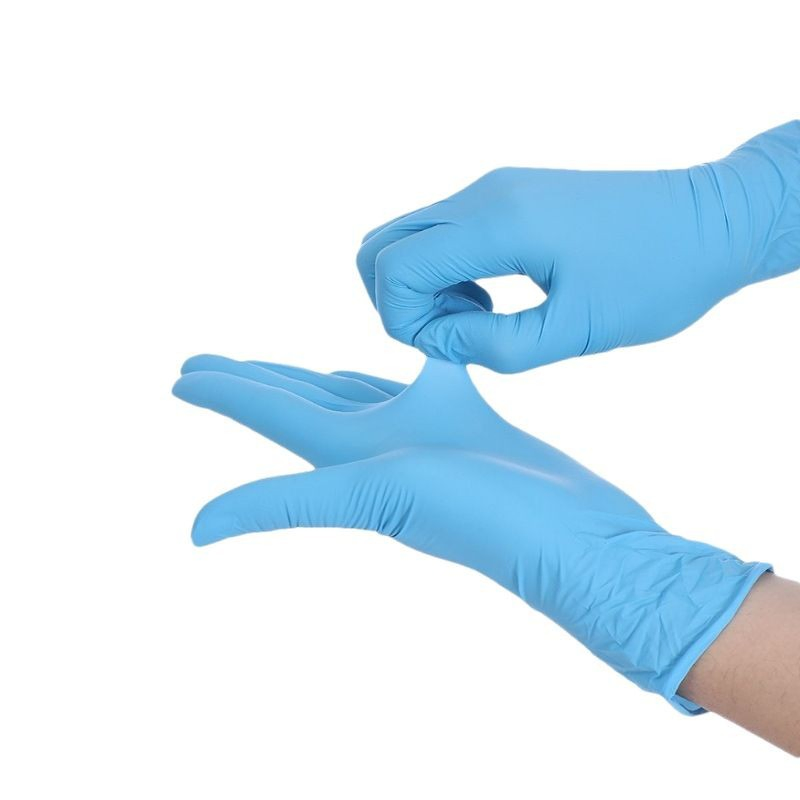 Textured Grip Latex Free Nitrile Gloves with Chemical Resistance and Hypoallergenic Design