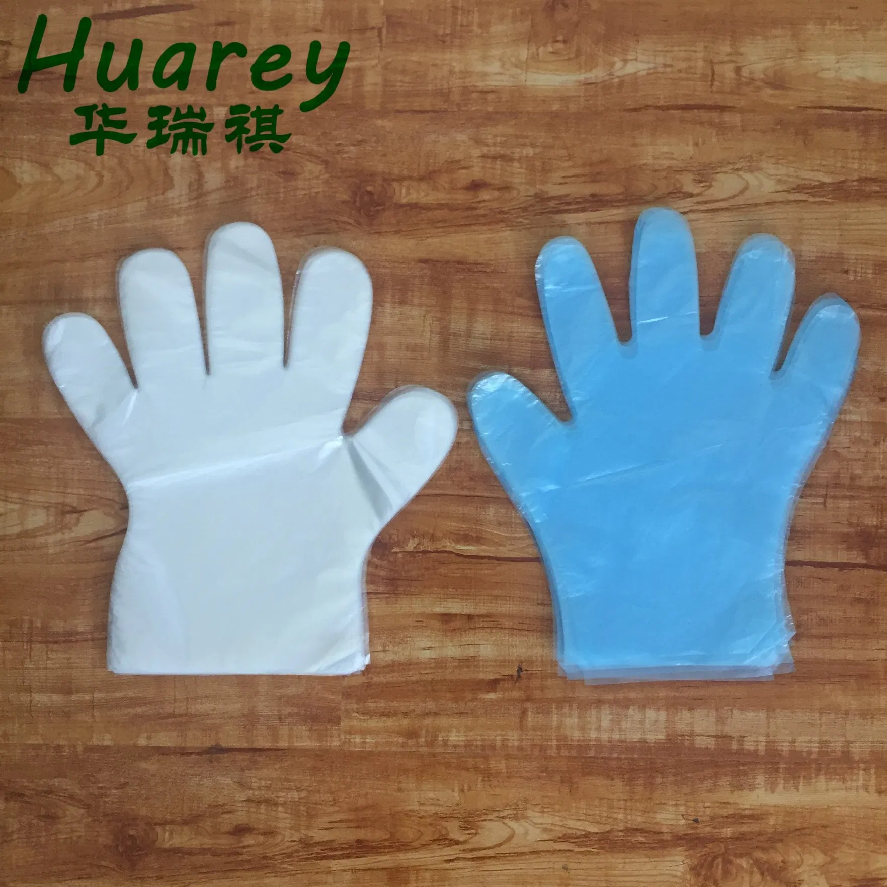 Eco-Friendly Biodegradable PE Disposable Gloves for Food Handling