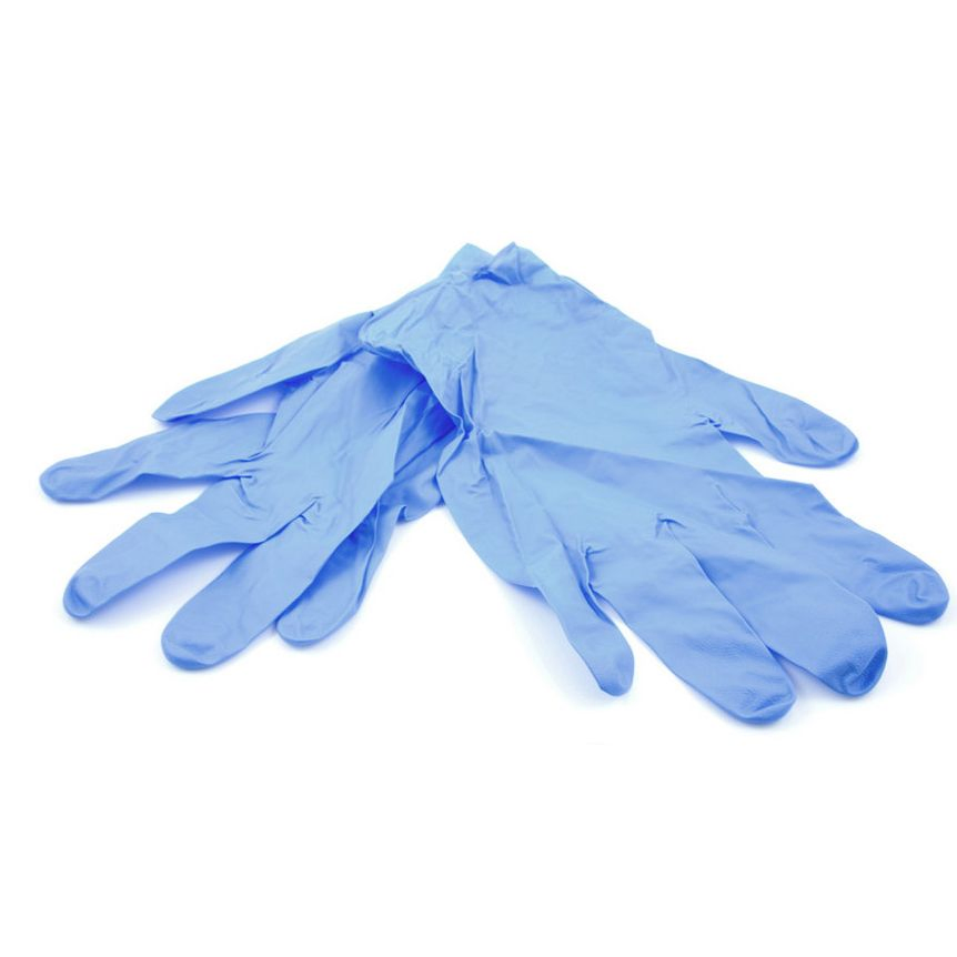 Eco-Friendly Blue Nitrile Gloves - Biodegradable, Powder-Free, Disposable