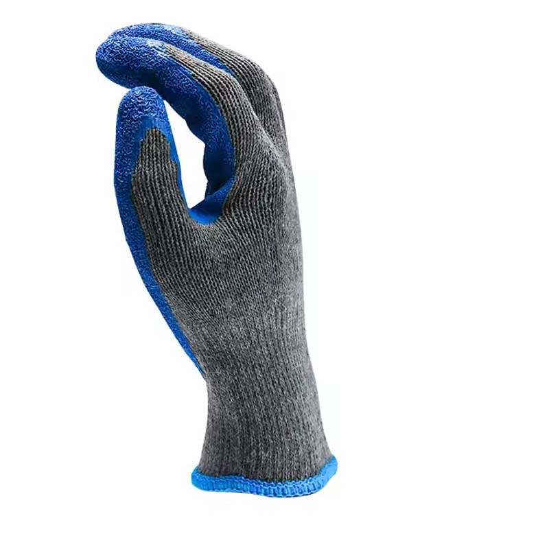 High Quality Protective Crinkle Latex Safety Labor Gloves for Construction