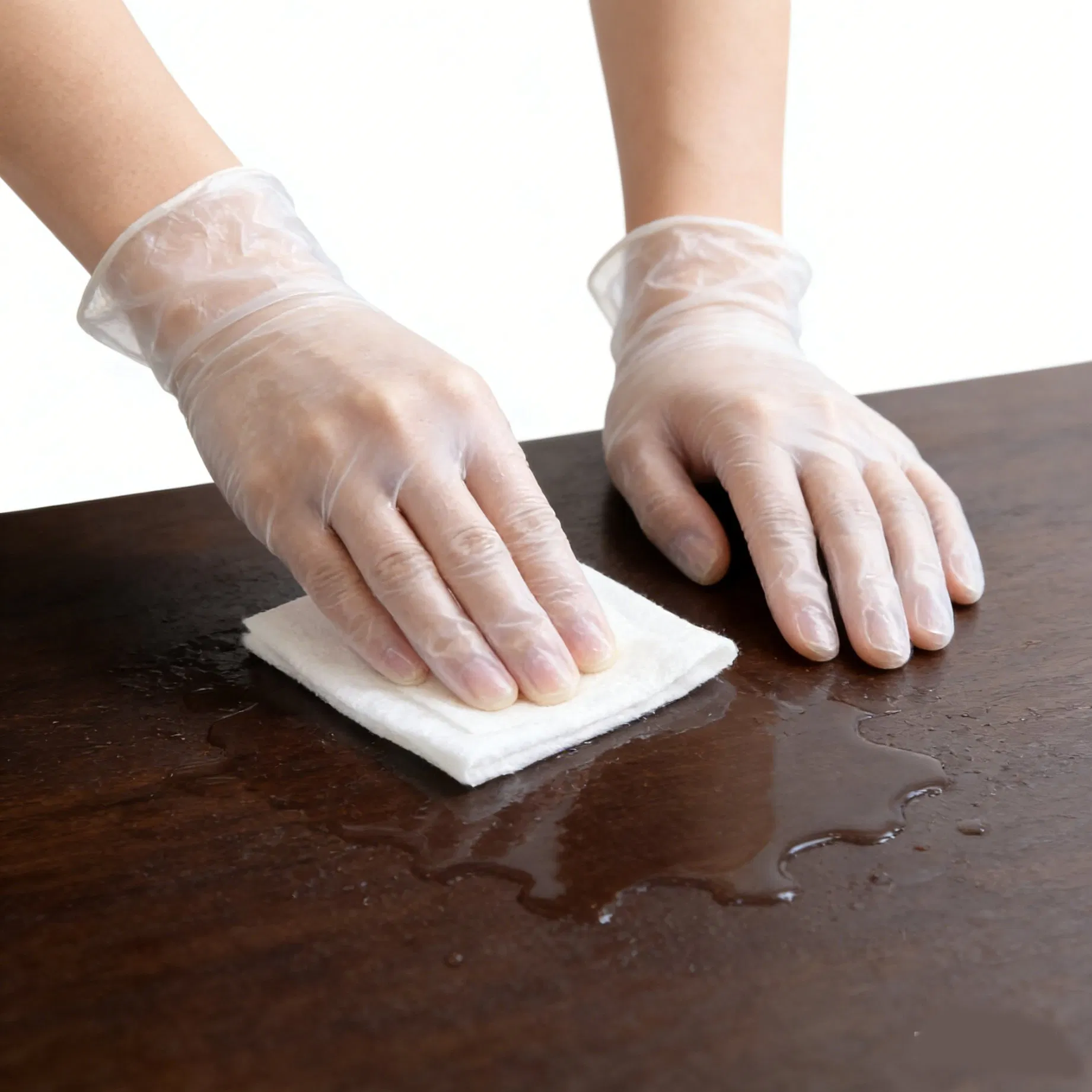 Disposable Protection Household Cleaning Vinyl Gloves, Powder Free, Latex Free, Ambidextrous