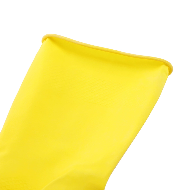 Women Anti Slip Reusable Long Waterproof Rubber Latex Household Dishwashing Cleaning Gloves