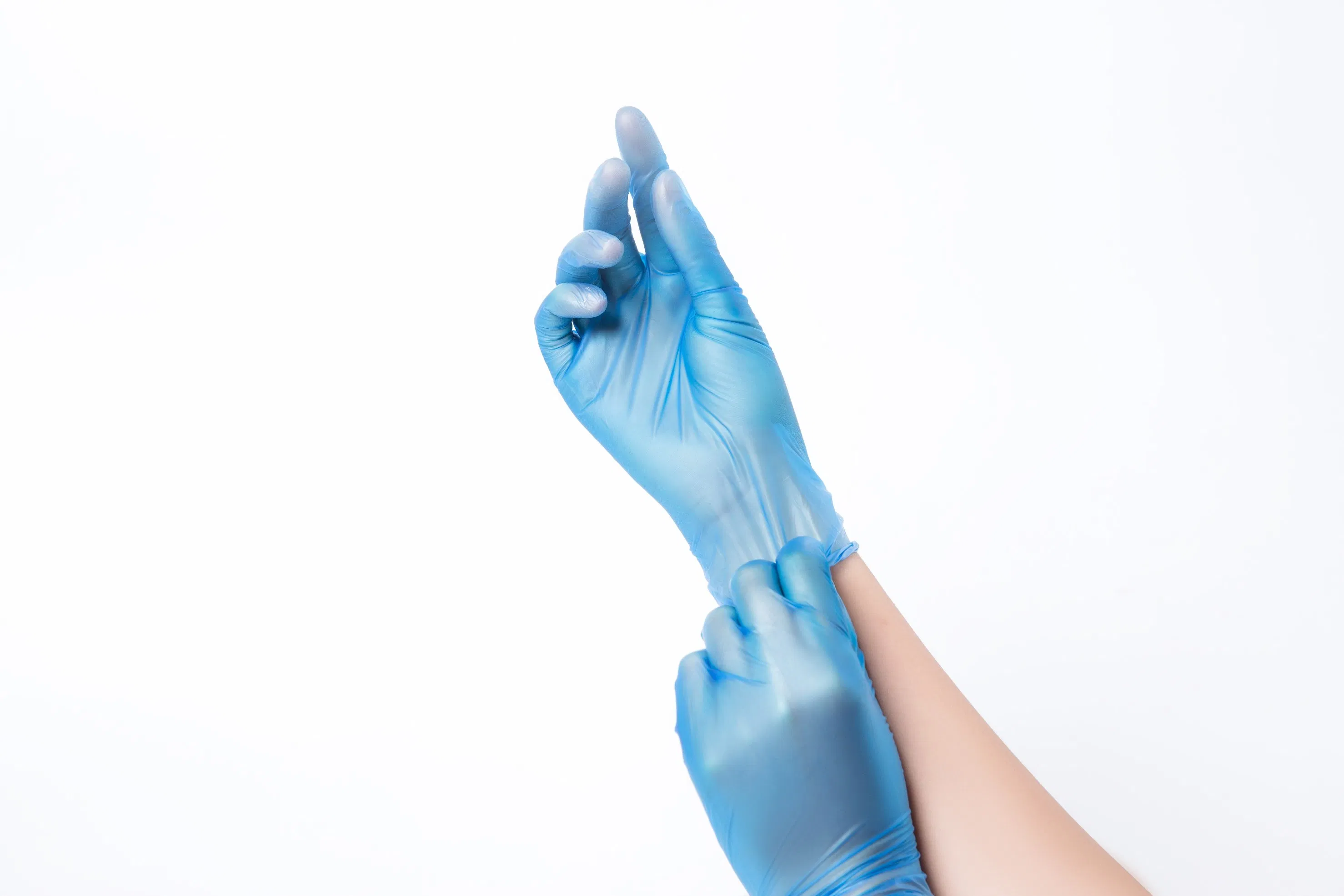 4.0g /4.5g/5.0g Powder Free and Powdered Smooth Surface Latex Free Industrial Grade Disposable Vinyl PVC Gloves