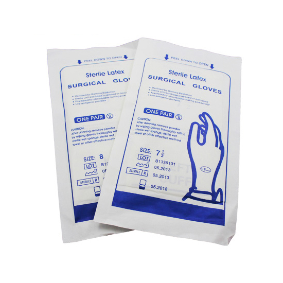 CE Certificated Dispossible Steriled Latex Surgical Gloves 7.0, 7.5, 8.0 with Powder