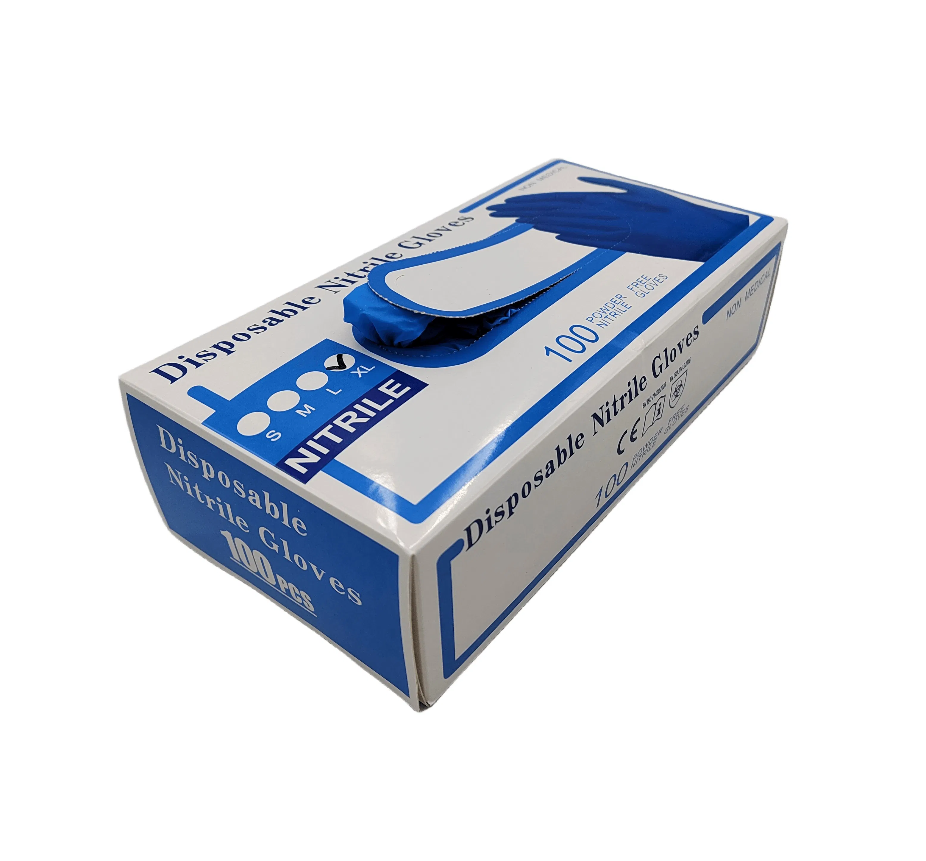 Nitrile Powdered Disposable Gloves Examination Gloves