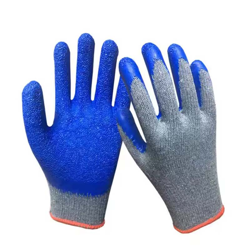 High Quality Protective Crinkle Latex Safety Labor Gloves for Construction