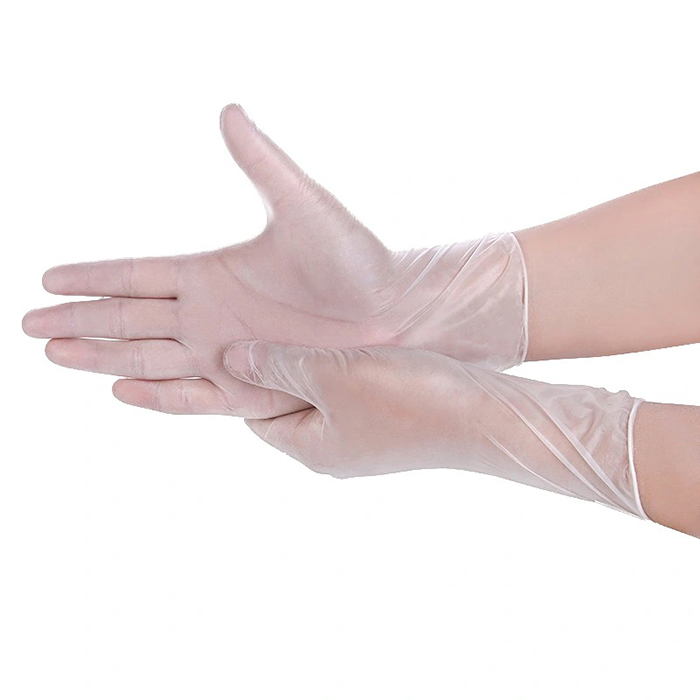 Clear Vinyl Powder Free Exam Gloves