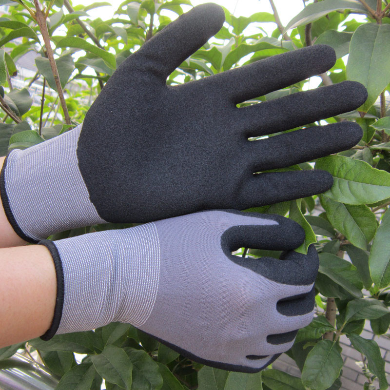 Super Grip Nitrile Coated Safety Work Gloves China Protective Gloves Industrial