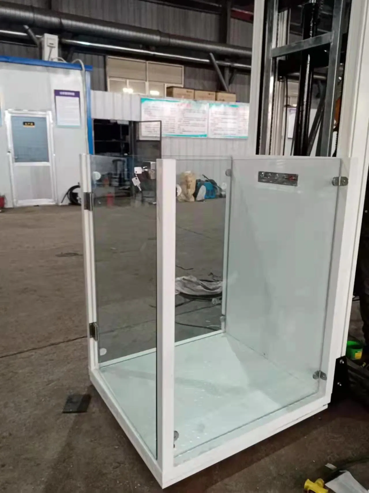 Customized Hydraulic Small Villa Home Elevator Passenger Lift 2 Floor Residential Mini Sightseeing Elevator House Panoramic Glass Elevator