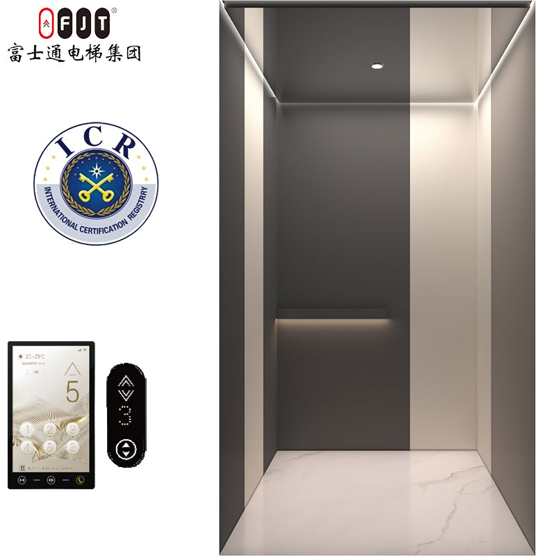 Fujithrough Traction Type Villa Lift for 4 Floor Luxury Building