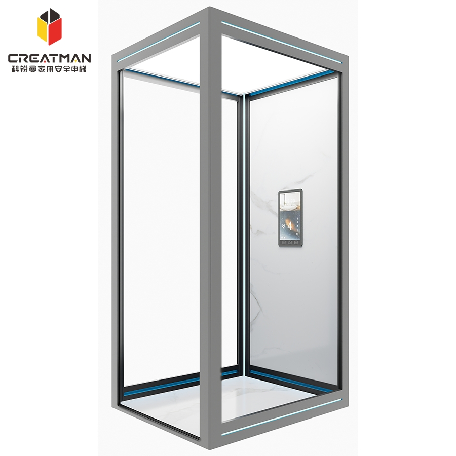 Pitless or Small Pit Design Machine-Room-Less Design Small Villa Home Elevator Lift