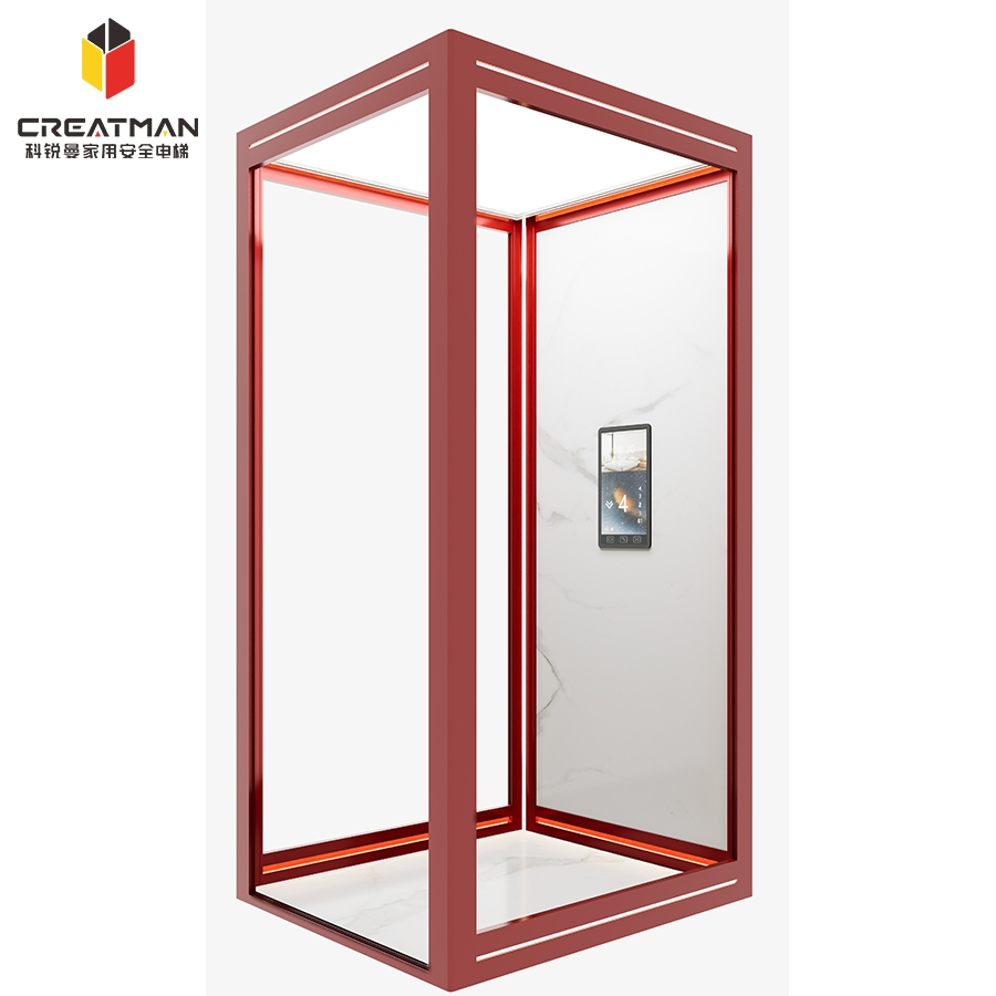 Pitless or Small Pit Design Machine-Room-Less Design Small Villa Home Elevator Lift