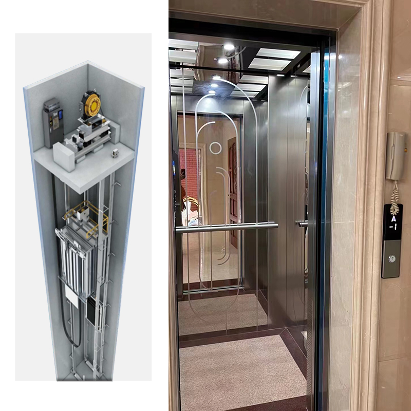 High Quality Home Elevators Mr Traction Machine Villa Passenger Residential Lift