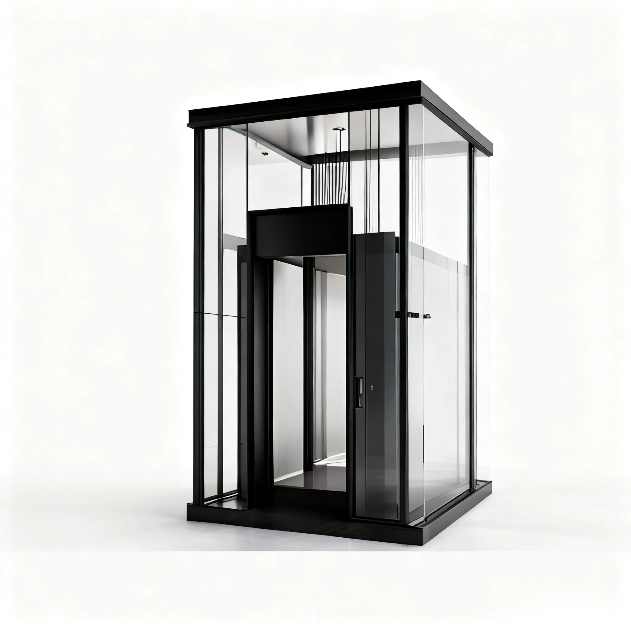 Traction Elevator Space Saving Home Lift Villa 2-6 Floors Stable &amp; Safe