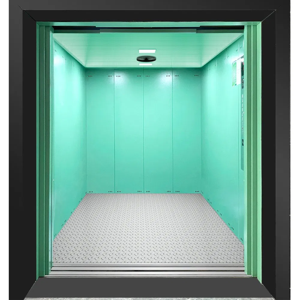 Big Capacity Energy Saving Economic Control Traction Warehouse Car Auto Goods Freight Lift Cargo Elevator with Machine Room and Machine Roomless